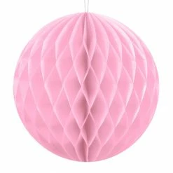 Partydecor Christmas Gift And Decoration Ideas Light Pink Honeycomb Party Decoration 10cm