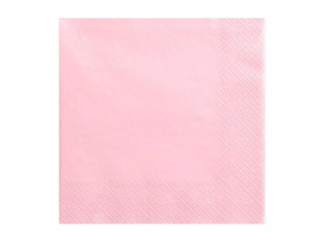 Partydecor Light Pink Paper Napkins Party Supplies 3 Partydecor Light Pink Paper Napkins Party Supplies