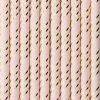 Partydecor Light Pink Paper Straws With Gold Metallic Stripe 2 Partydecor Light Pink Paper Straws With Gold Metallic Stripe