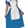 Fiestas Guirca Fairytale Costumes Little Blue Girl Alice Costume Adult