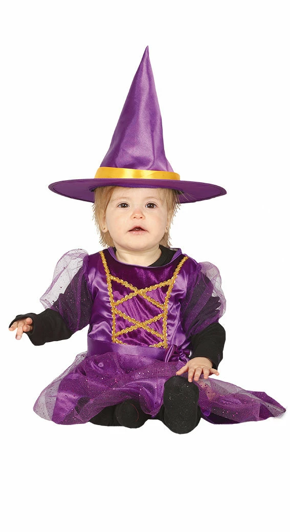 Fiestas Guirca Little Purple Witch Toddler Costume Halloween 3 Fiestas Guirca Little Purple Witch Toddler Costume Halloween