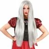 Fiestas Guirca Long Grey Wig Ladies Halloween Accessories