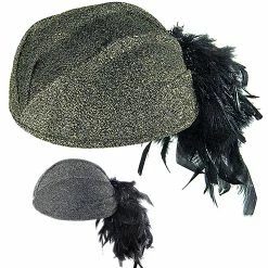 Widmann 1920's Lurex Trimmed Lilly Hat With Feathers