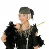 Widmann 1920's Lurex Trimmed Lilly Hat With Feathers 1 Widmann 1920's Lurex Trimmed Lilly Hat With Feathers