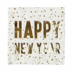 Partydecor Christmas Gift And Decoration Ideas Luxe Happy New Year Napkins