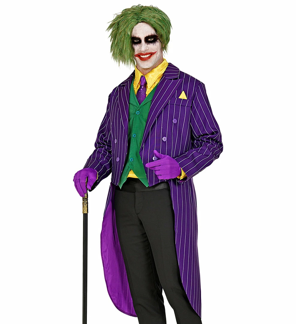 Widmann Mad Joker Arkham Tailcoat Costume Men's 4 Widmann Mad Joker Arkham Tailcoat Costume Men's