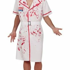 Fiestas Guirca Superhero & Villiain Mad Man Nurse Costume Adult