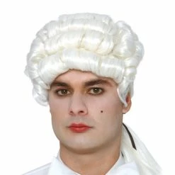 Fiestas Guirca Marquis White Wig Medieval, Renaissance & Tudor Costumes