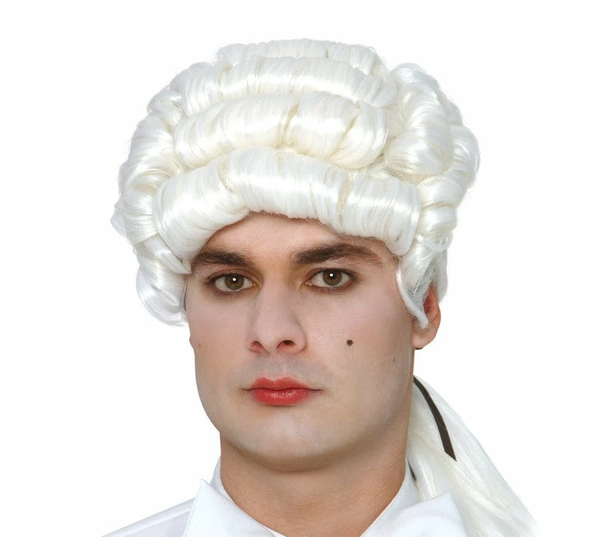 Fiestas Guirca Marquis White Wig Medieval, Renaissance & Tudor Costumes 3 Fiestas Guirca Marquis White Wig Medieval, Renaissance & Tudor Costumes