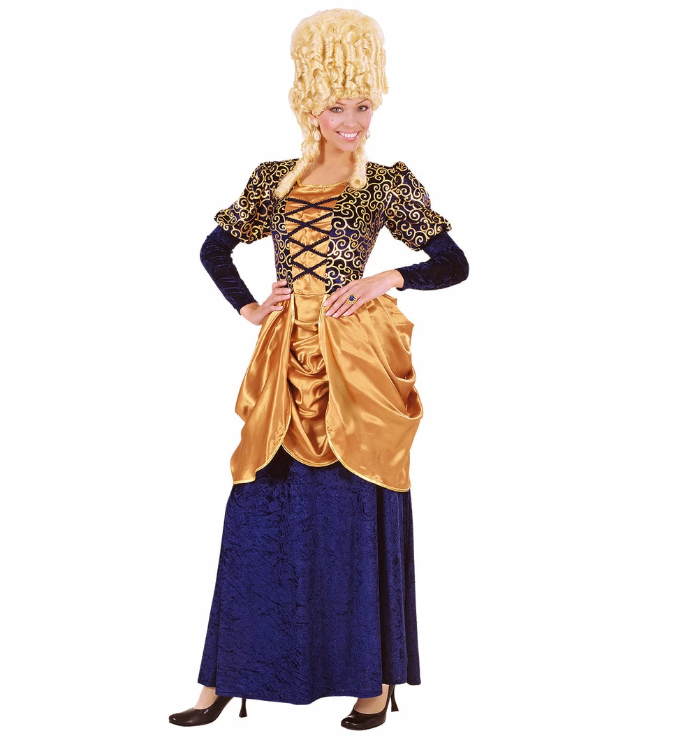 Widmann Marquise Costume Blue And Gold Medieval, Renaissance & Tudor Costumes 3 Widmann Marquise Costume Blue And Gold Medieval, Renaissance & Tudor Costumes
