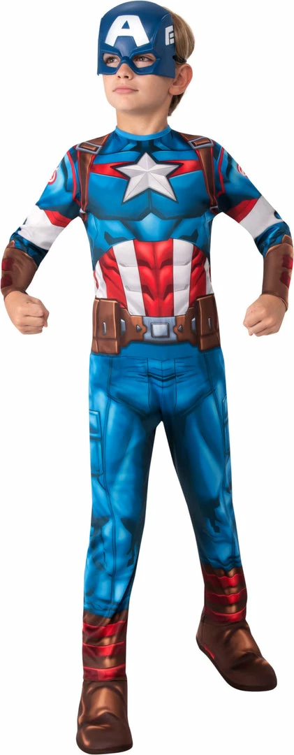 Rubies Superhero & Villiain Marvel Captain America Costume Boys 4 Rubies Superhero & Villiain Marvel Captain America Costume Boys
