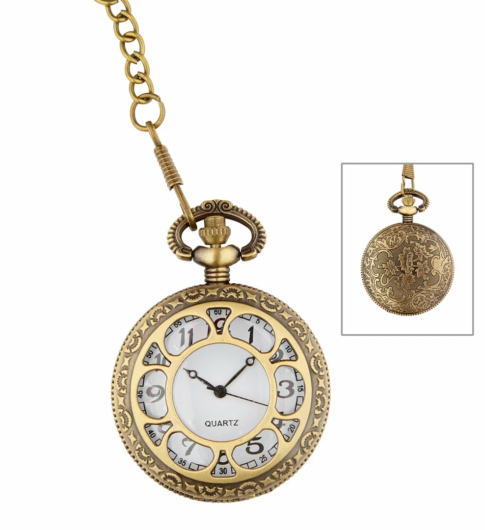 Widmann Mechanical Pocket Watch With Chain 1920's 4 Widmann Mechanical Pocket Watch With Chain 1920's