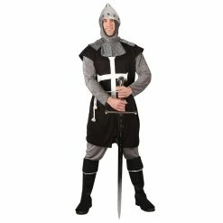 Wicked Black Knight Costume Medieval, Renaissance & Tudor Costumes