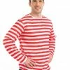 Bristol Red And White Striped Jumper Men's 2 Bristol Red And White Striped Jumper Men's