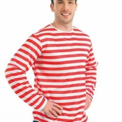 Bristol Red And White Striped Jumper Men's