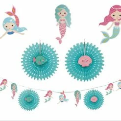 Fiestas Guirca Mermaid Garland 11 Piece Party Decoration Party Supplies