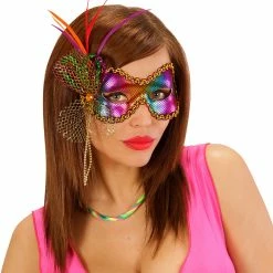 Widmann Costume Accessories Metallic Rainbow Fidelio Eye-mask