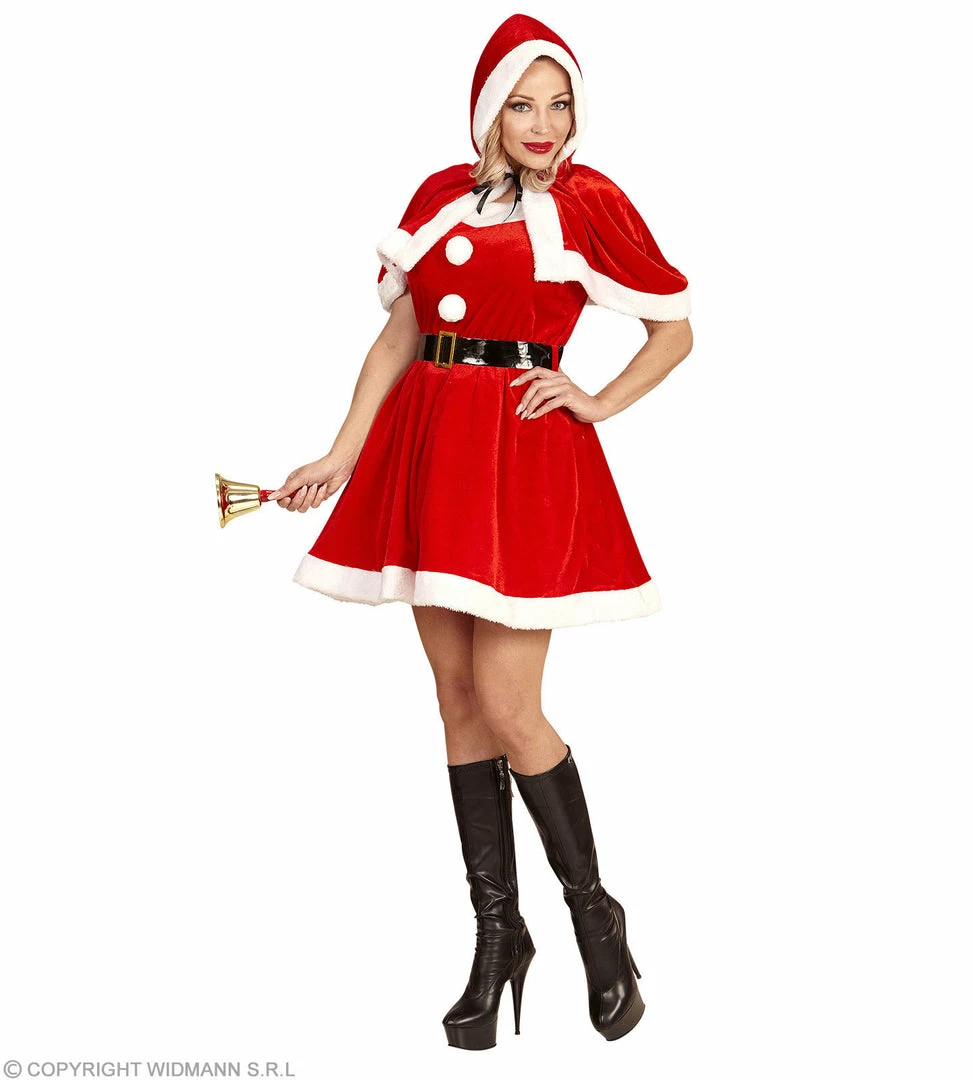 Widmann Miss Santa Velvet Plush Costume 4 Widmann Miss Santa Velvet Plush Costume