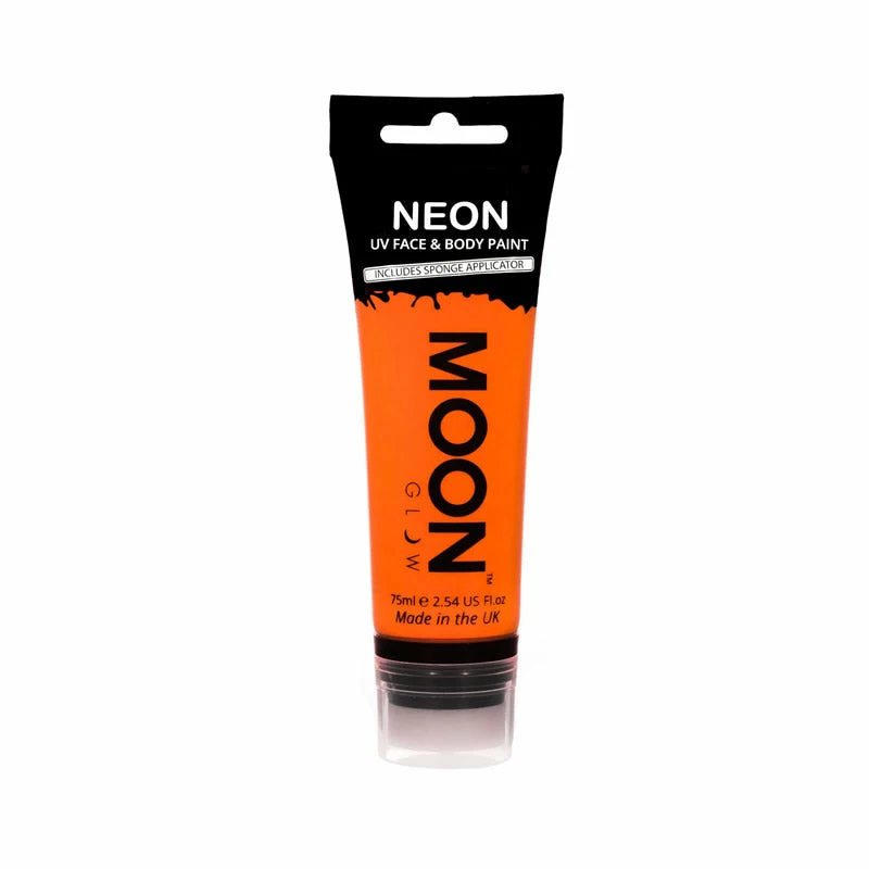 Smiffy's Moon Glow 75ml Neon UV Face & Body Paint Orange Costume Accessories 3 Smiffy's Moon Glow 75ml Neon UV Face & Body Paint Orange Costume Accessories