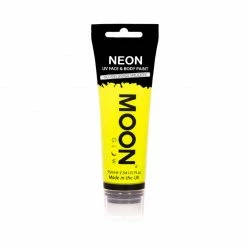 Moonglow Moon Glow 75ml Neon UV Face & Body Paint Yellow Costume Accessories