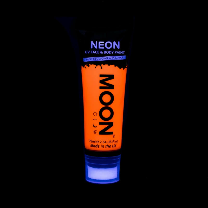 Smiffy's Moon Glow 75ml Neon UV Face & Body Paint Orange Costume Accessories 4 Smiffy's Moon Glow 75ml Neon UV Face & Body Paint Orange Costume Accessories