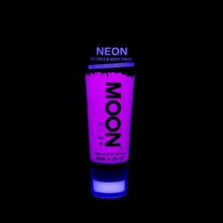 Moonglow Costume Accessories Moon Glow 75ml Neon UV Face & Body Paint Purple 5 Moonglow Costume Accessories Moon Glow 75ml Neon UV Face & Body Paint Purple
