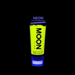 Moonglow Moon Glow 75ml Neon UV Face & Body Paint Yellow Costume Accessories