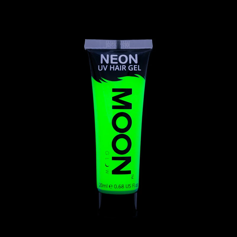 Moonglow Moon Glow 20ml UV Neon Hair Gel Green 3 Moonglow Moon Glow 20ml UV Neon Hair Gel Green