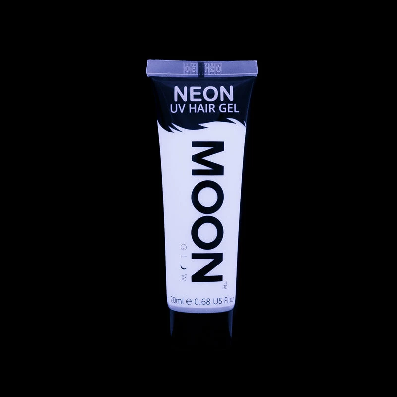 Moonglow Costume Accessories Moon Glow 20ml Neon UV Hair Gel White 3 Moonglow Costume Accessories Moon Glow 20ml Neon UV Hair Gel White
