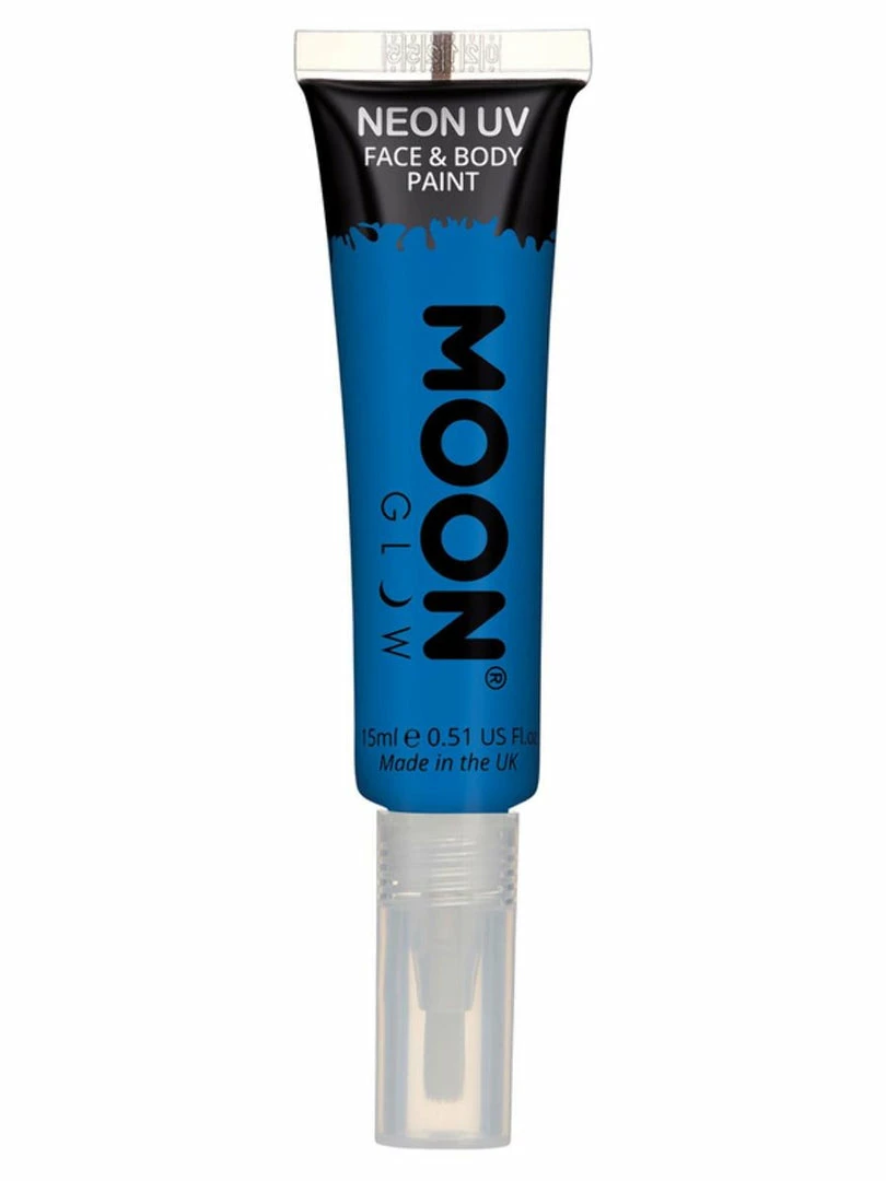 Moonglow Moon Glow Intense Neon UV Face Paint Blue 15ml 3 Moonglow Moon Glow Intense Neon UV Face Paint Blue 15ml