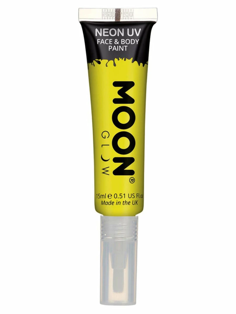 Moonglow Moon Glow Intense Neon UV Face Paint Yellow 15ml 3 Moonglow Moon Glow Intense Neon UV Face Paint Yellow 15ml