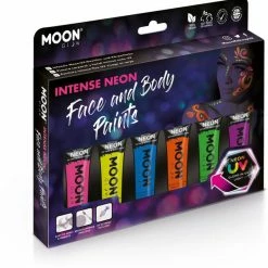 Moonglow Moon Glow Intense UV Face Paint Boxset Costume Accessories