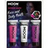 Moonglow Costume Accessories Moon Glow Intense UV Face Paint Purple Pink White 1 Moonglow Costume Accessories Moon Glow Intense UV Face Paint Purple Pink White