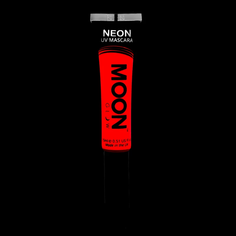Moonglow Costume Accessories Moon Glow 15ml Neon UV Mascara Red 4 Moonglow Costume Accessories Moon Glow 15ml Neon UV Mascara Red