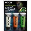 Moonglow Moon Glow In The Dark Paint White Orange Green Pack 2 Moonglow Moon Glow In The Dark Paint White Orange Green Pack