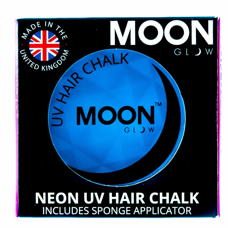 Moonglow Moon Glow 3.5g UV Neon Hair Chalk Intense Blue Facepaints & FX 4 Moonglow Moon Glow 3.5g UV Neon Hair Chalk Intense Blue Facepaints & FX