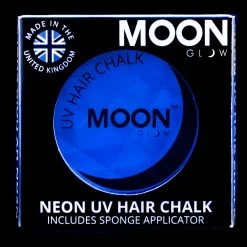 Moonglow Moon Glow 3.5g UV Neon Hair Chalk Intense Blue Facepaints & FX