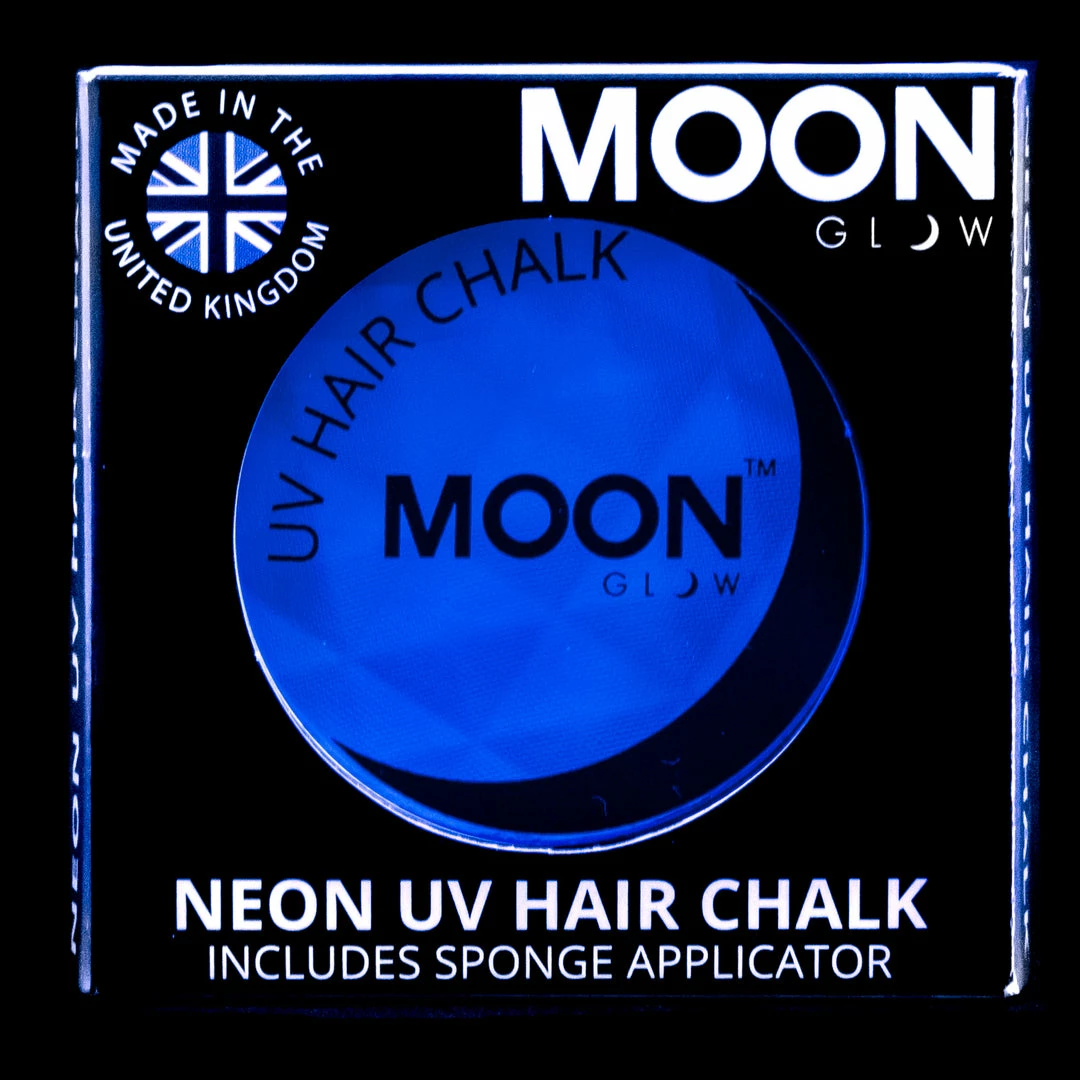 Moonglow Moon Glow 3.5g UV Neon Hair Chalk Intense Blue Facepaints & FX 3 Moonglow Moon Glow 3.5g UV Neon Hair Chalk Intense Blue Facepaints & FX
