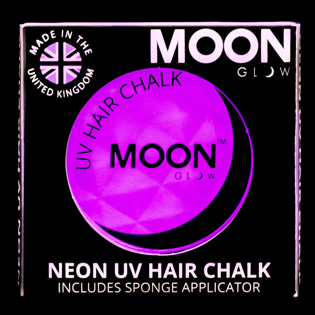Moonglow Moon Glow 3.5g UV Neon Hair Chalk Intense Purple Facepaints & FX 3 Moonglow Moon Glow 3.5g UV Neon Hair Chalk Intense Purple Facepaints & FX