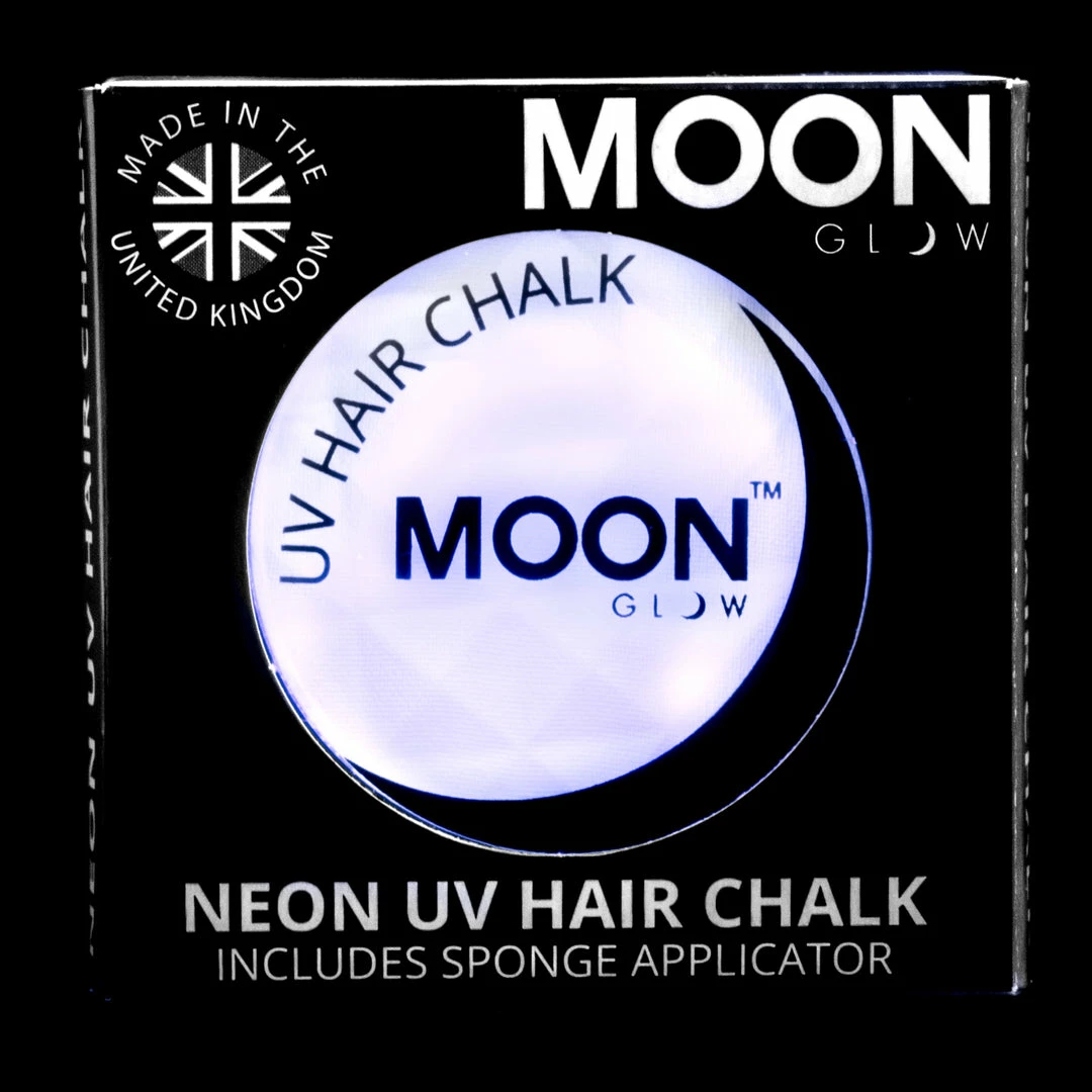 My Fancy Dress Costume Accessories Moon Glow 3.5g UV Neon Hair Chalk White 4 My Fancy Dress Costume Accessories Moon Glow 3.5g UV Neon Hair Chalk White