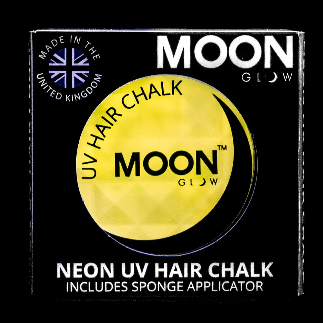 My Fancy Dress Moon Glow 3.5g UV Neon Hair Chalk Intense Yellow 3 My Fancy Dress Moon Glow 3.5g UV Neon Hair Chalk Intense Yellow