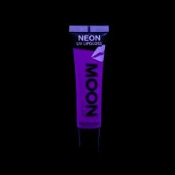 My Fancy Dress Costume Accessories Moon Glow 15ml Neon UV Lip Gloss Purple