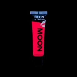 My Fancy Dress Moon Glow 15ml Neon Lip Gloss Red Costume Accessories