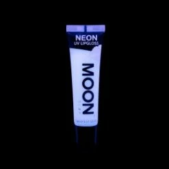 My Fancy Dress Costume Accessories Moon Glow 15ml Neon UV Lip Gloss White