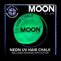 Moonglow St Patrick's Day Costumes Moon Glow 3.5g UV Neon Hair Chalk Intense Green