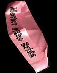 My Fancy Dress Mother Of The Bride Pink Sash Party Supplies