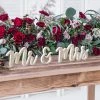 Partydecor Wedding Mr & Mrs Wooden Sign Gold 1 Partydecor Wedding Mr & Mrs Wooden Sign Gold