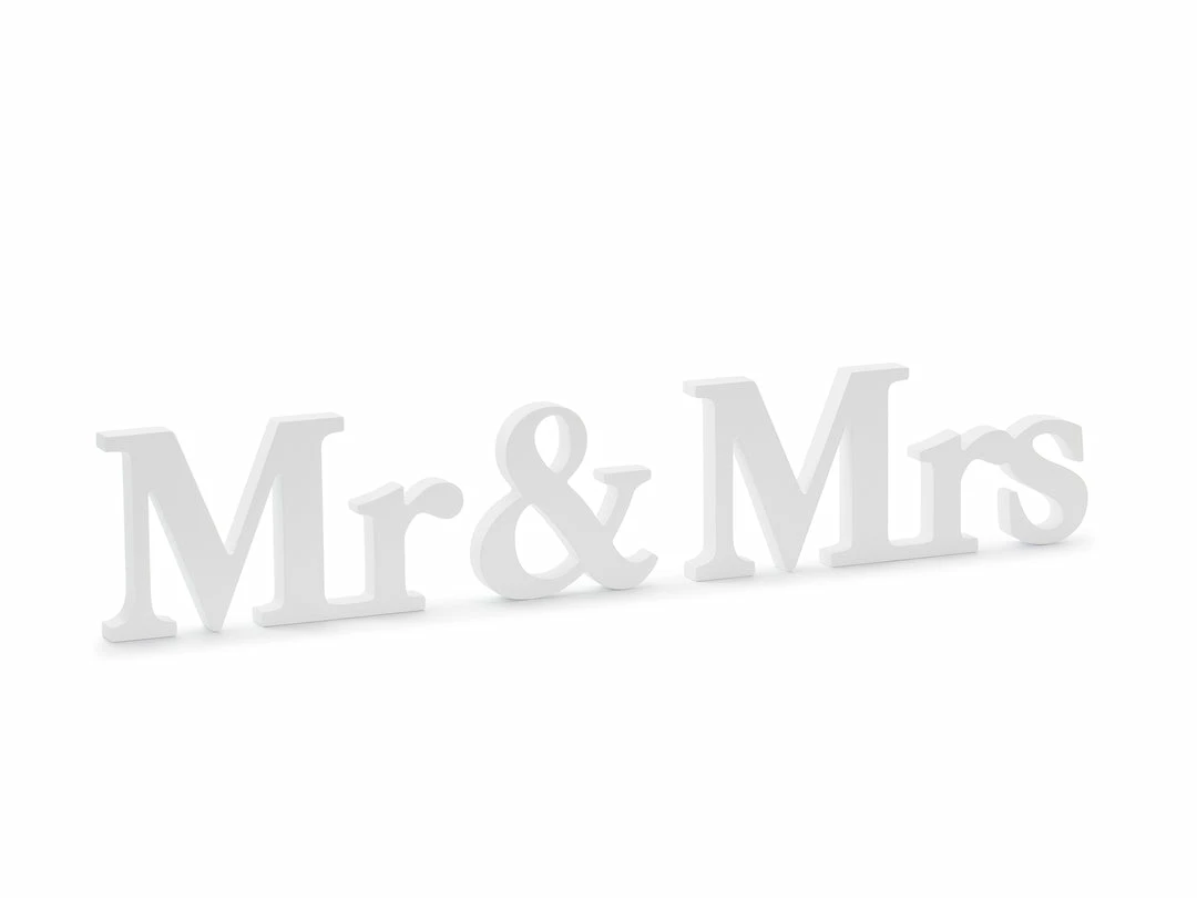 Partydecor Wedding Mr & Mrs Wooden Sign 5 Partydecor Wedding Mr & Mrs Wooden Sign