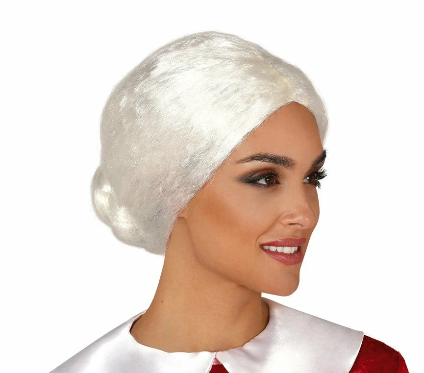 Fiestas Guirca Christmas Accessories Mrs Claus Wig 3 Fiestas Guirca Christmas Accessories Mrs Claus Wig