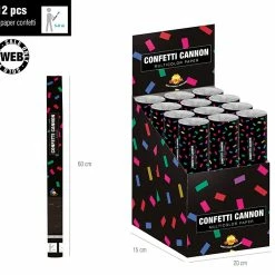 Fiestas Guirca Multicolour Confetti Cannon 60cm